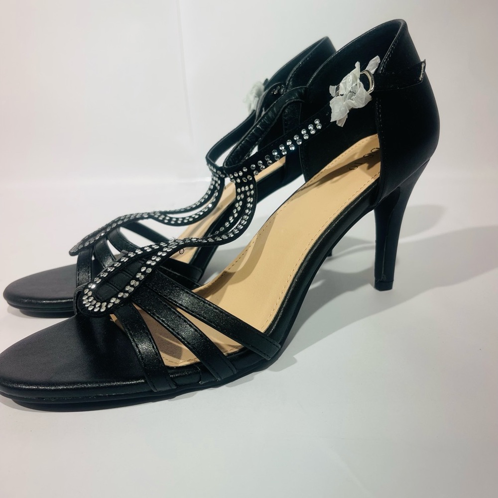 Elegant Black Strappy Heels